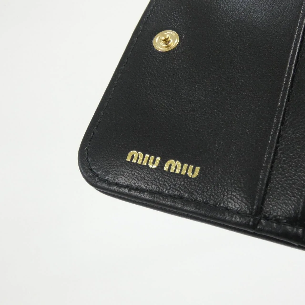 MIU MIU 5ML522 Wallet Black Rank A - Thumbnail 6