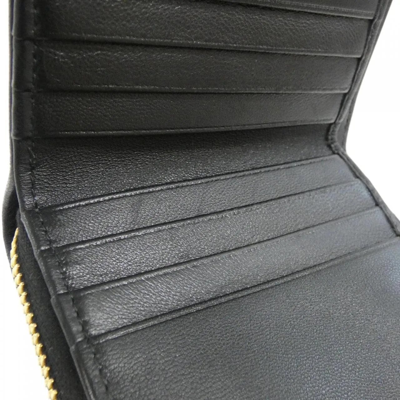 MIU MIU 5ML522 Wallet Black Rank A - Thumbnail 7
