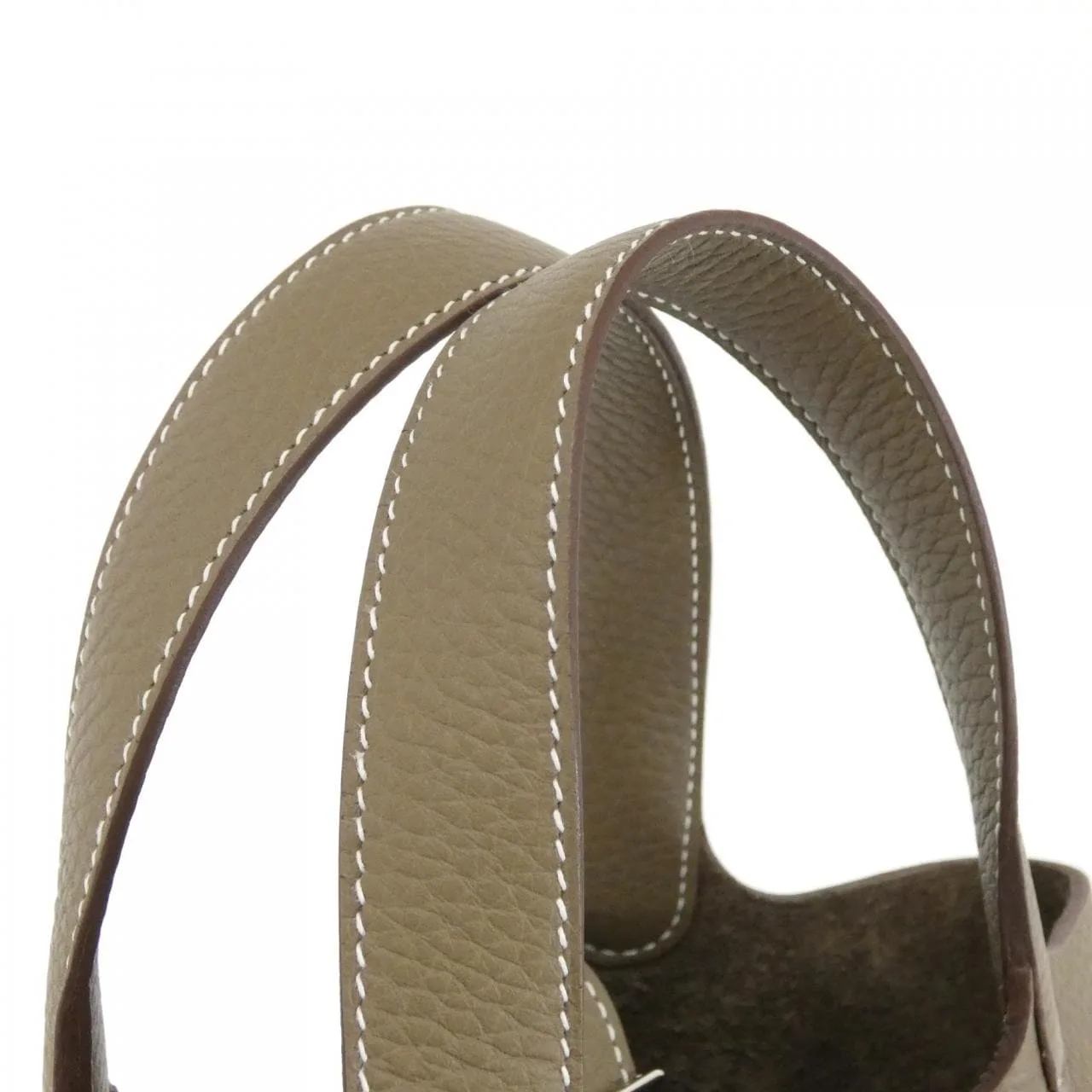 HERMES Picotin 056289CK Handbag Clemence Etoupe Clemence Leather Unused - Thumbnail 4