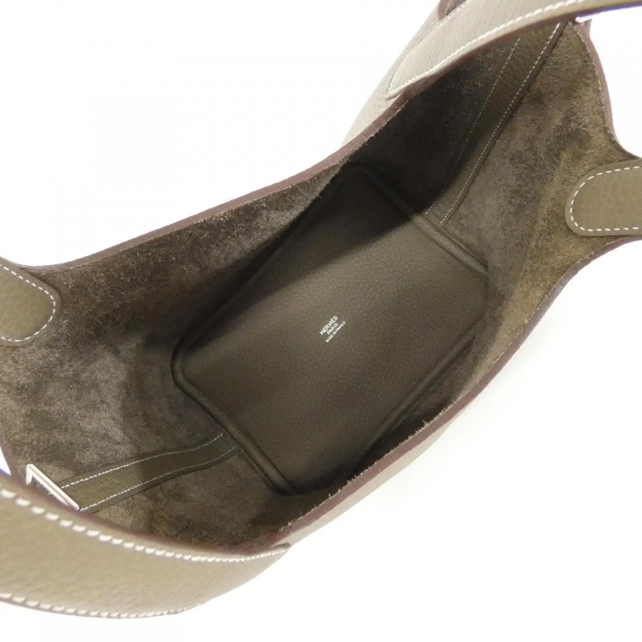 HERMES Picotin 056289CK Handbag Clemence Etoupe Clemence Leather Unused - Thumbnail 5