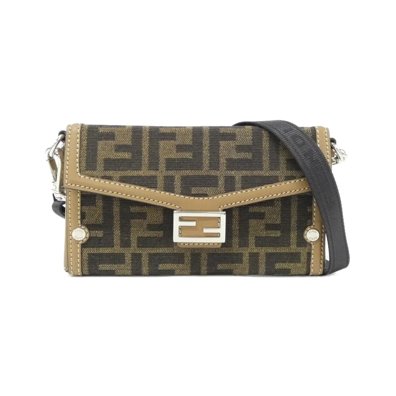 FENDI Baguette 7AS139 AFBV Wallet Canvas
