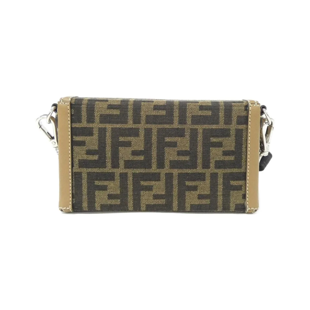 FENDI Baguette 7AS139 AFBV Wallet Canvas Black Canvas Rank A - Thumbnail 2