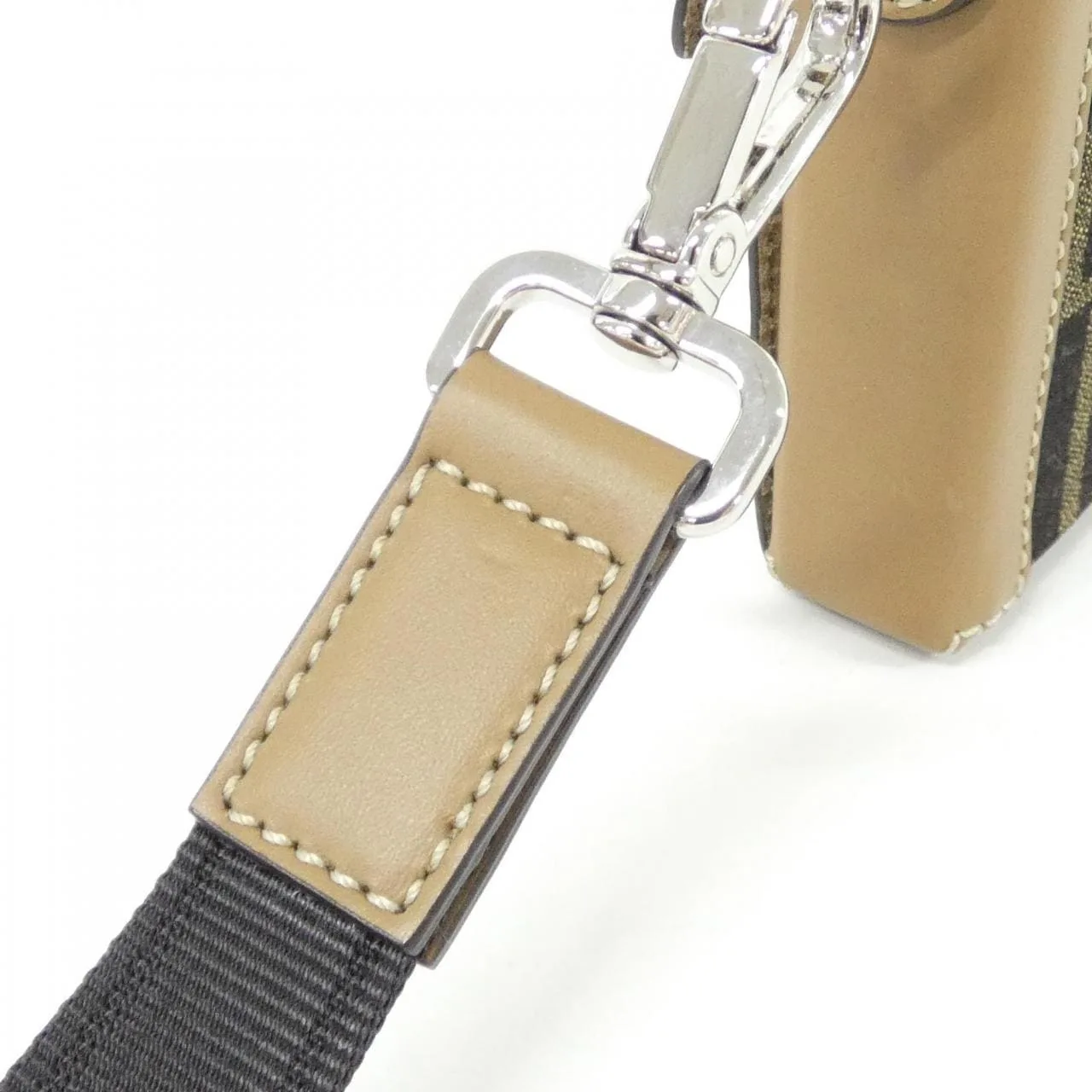 FENDI Baguette 7AS139 AFBV Wallet Canvas Black Canvas Rank A - Thumbnail 7