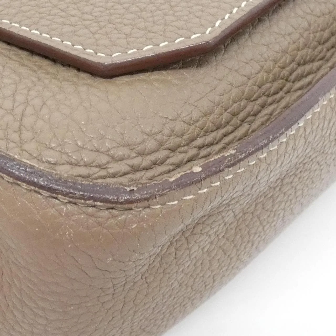 HERMES 056359CK 肩背包 Clemence Etoupe Clemence 皮 中古品B - 縮圖 3