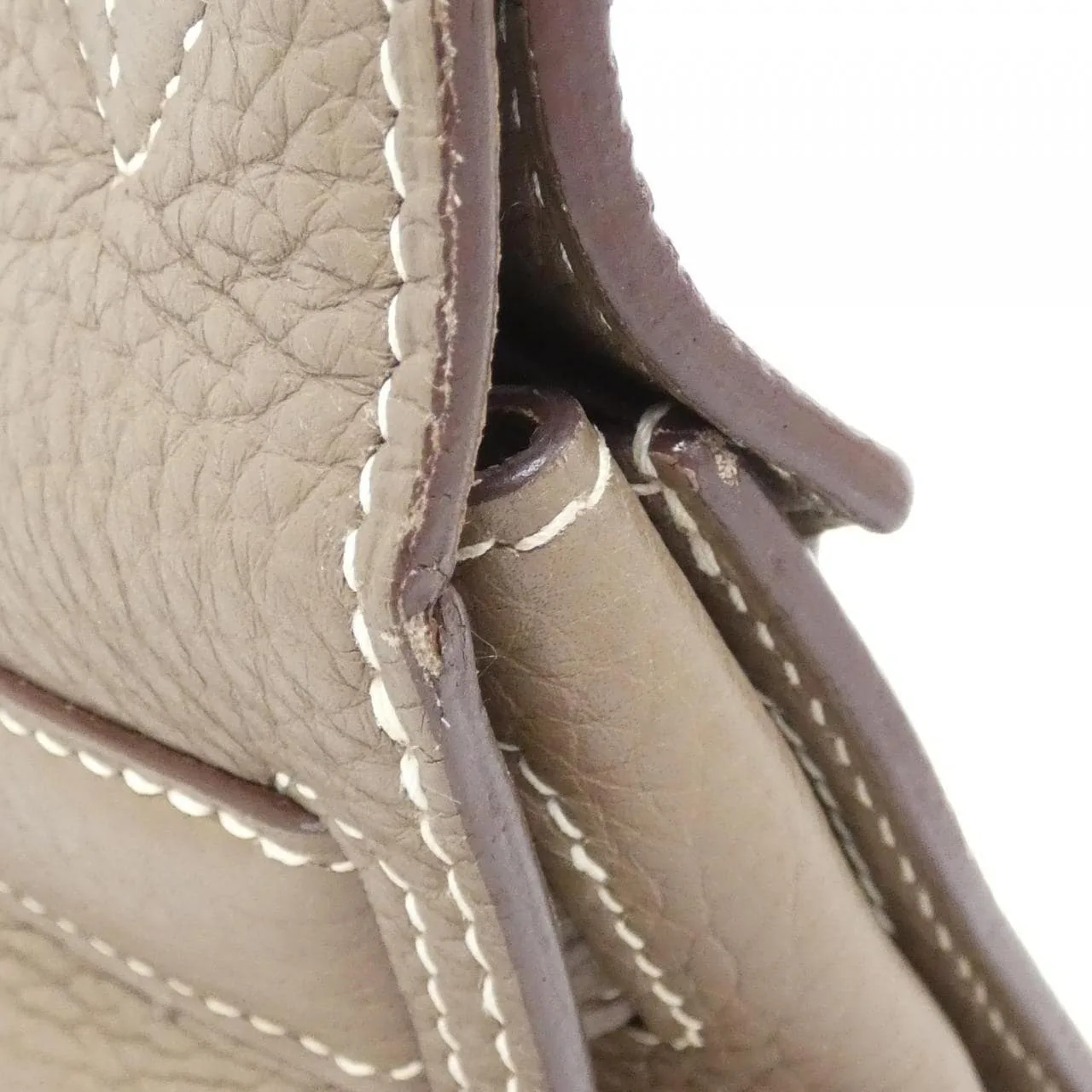 HERMES 056359CK 肩背包 Clemence Etoupe Clemence 皮 中古品B - 縮圖 5