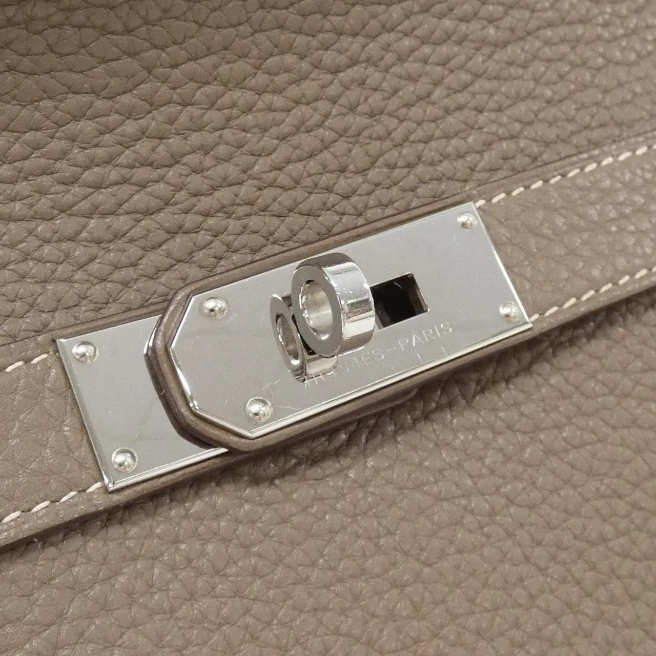 HERMES 056359CK 肩背包 Clemence Etoupe Clemence 皮 中古品B - 縮圖 6