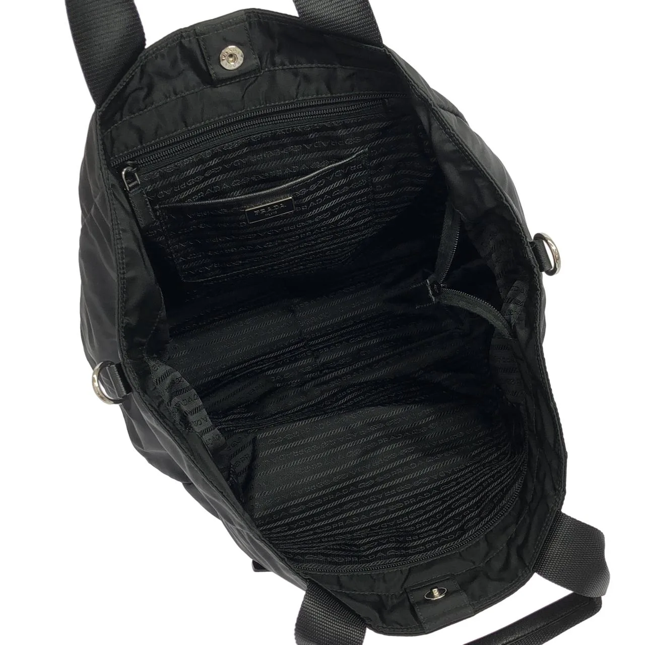 PRADA BR4376 手提包 黑色 中古品A - 縮圖 8