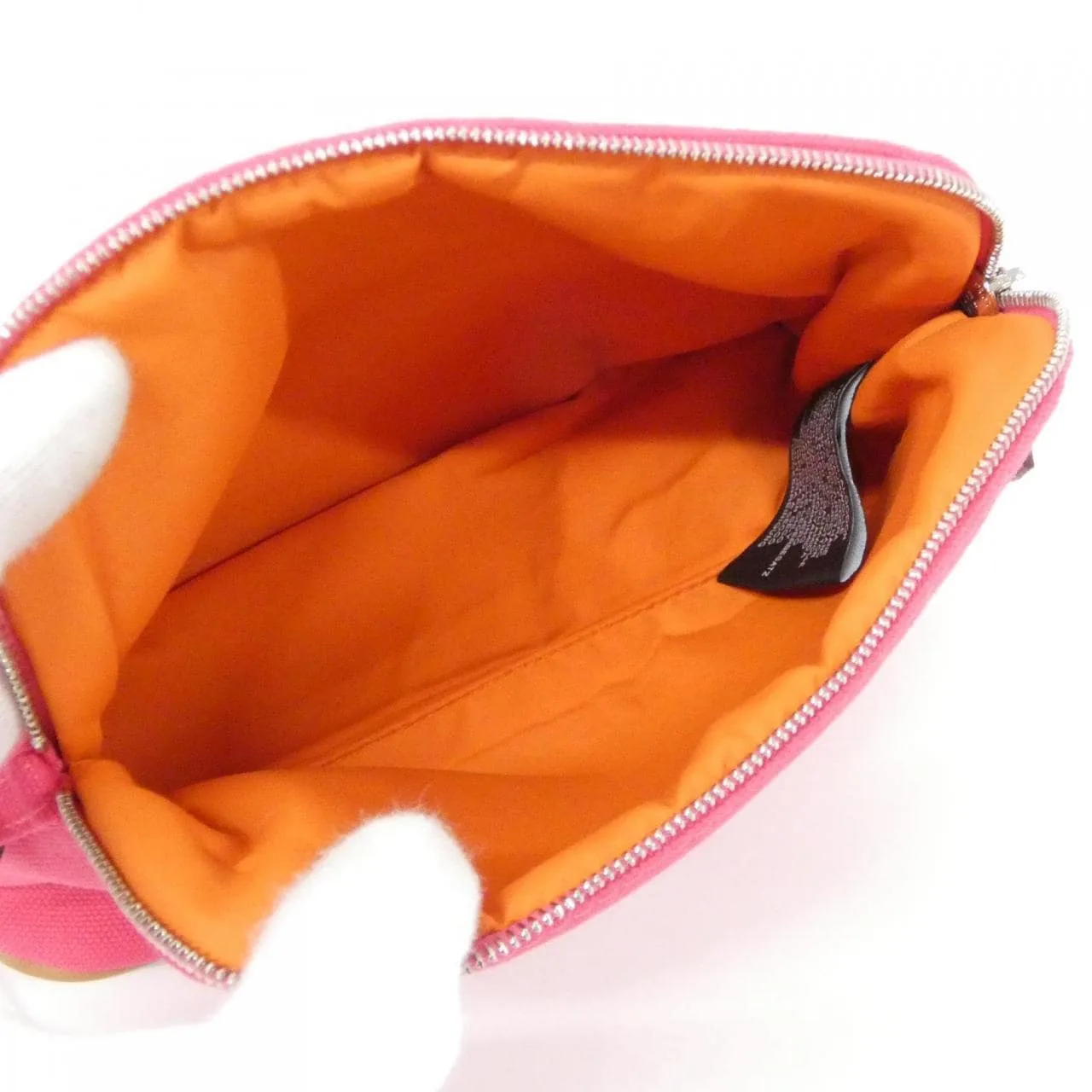 HERMES Bolide 103773M Pouch Canvas Black Canvas Rank A - Thumbnail 5