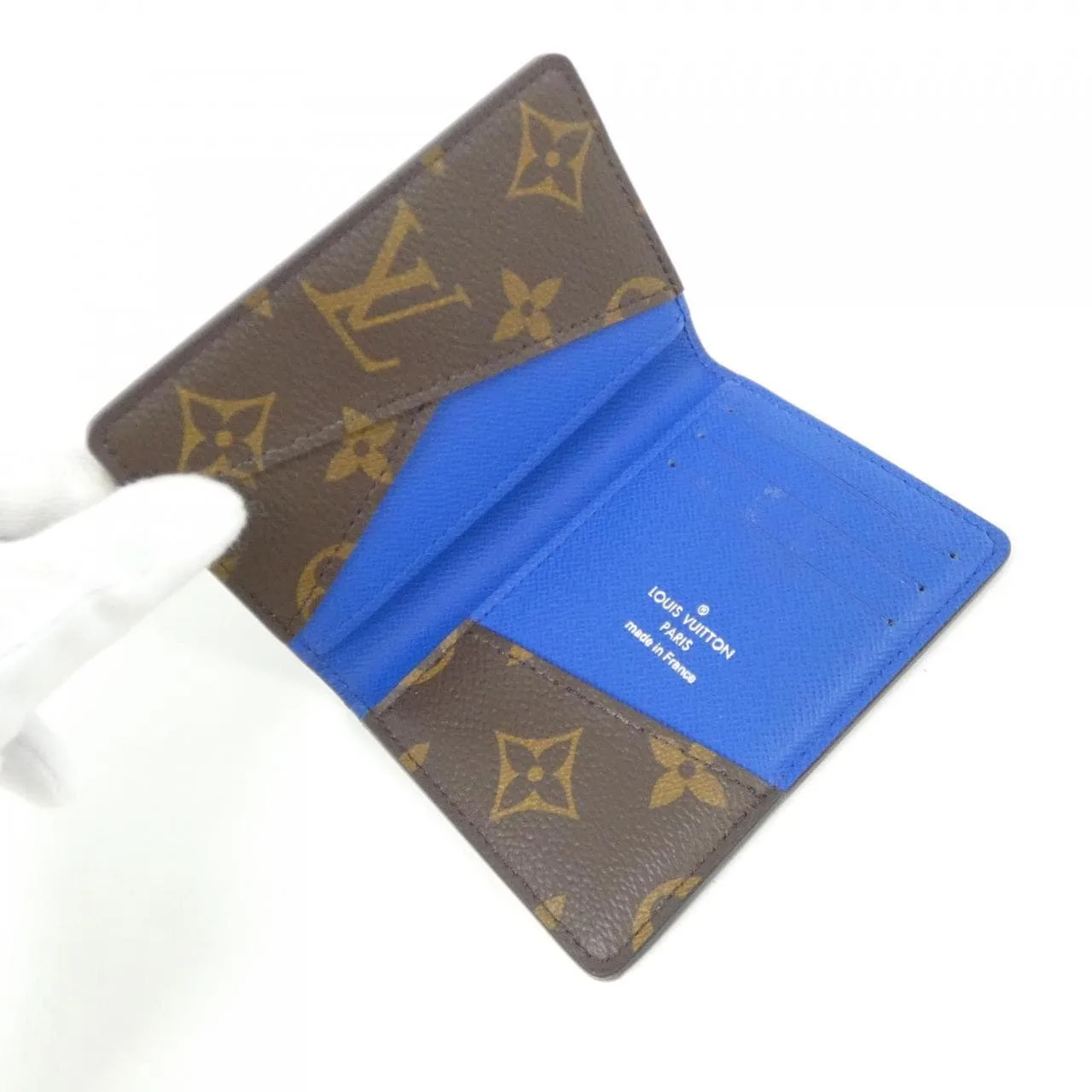 LOUIS VUITTON M80778 Card Case Monogram Blue Monogram Rank A - Thumbnail 7