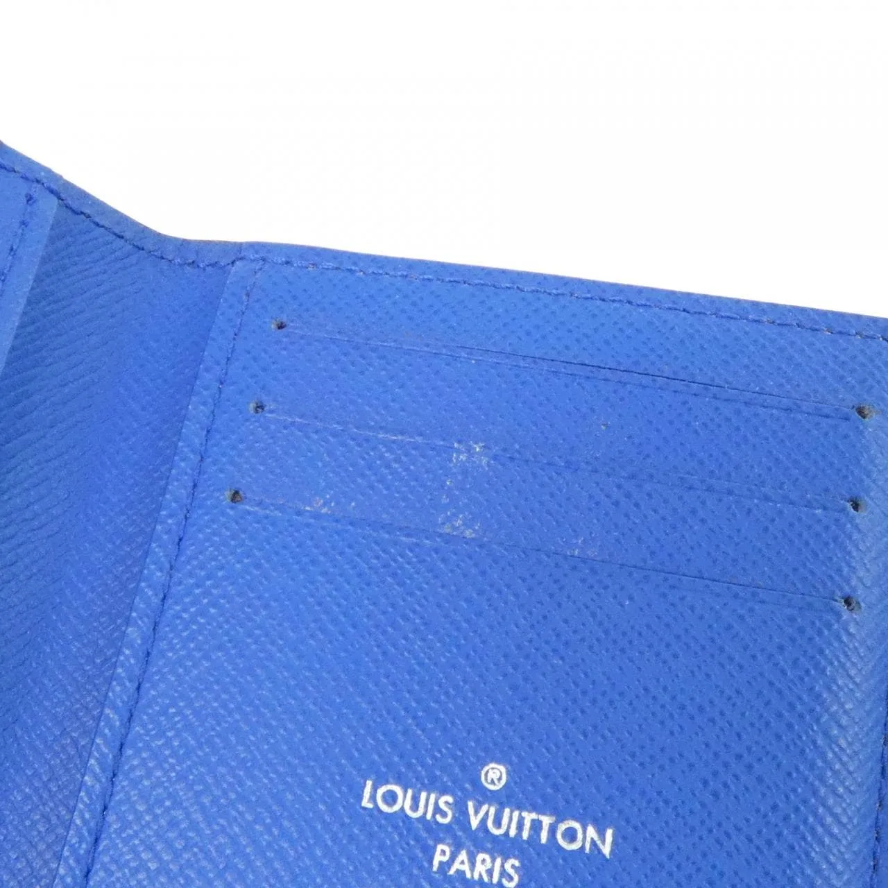 LOUIS VUITTON M80778 Card Case Monogram Blue Monogram Rank A - Thumbnail 8