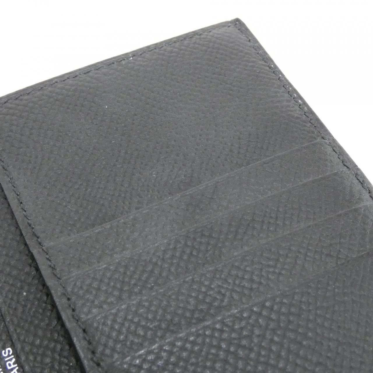 HERMES 039790CK Wallet Epsom 黑色 Epsom 皮 中古品A - 縮圖 5