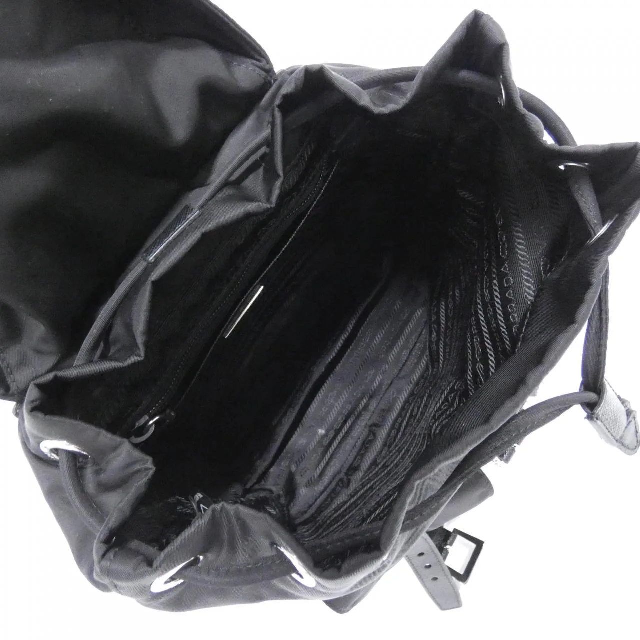 PRADA 1BZ677 Backpack 黑色 中古品A - 縮圖 7