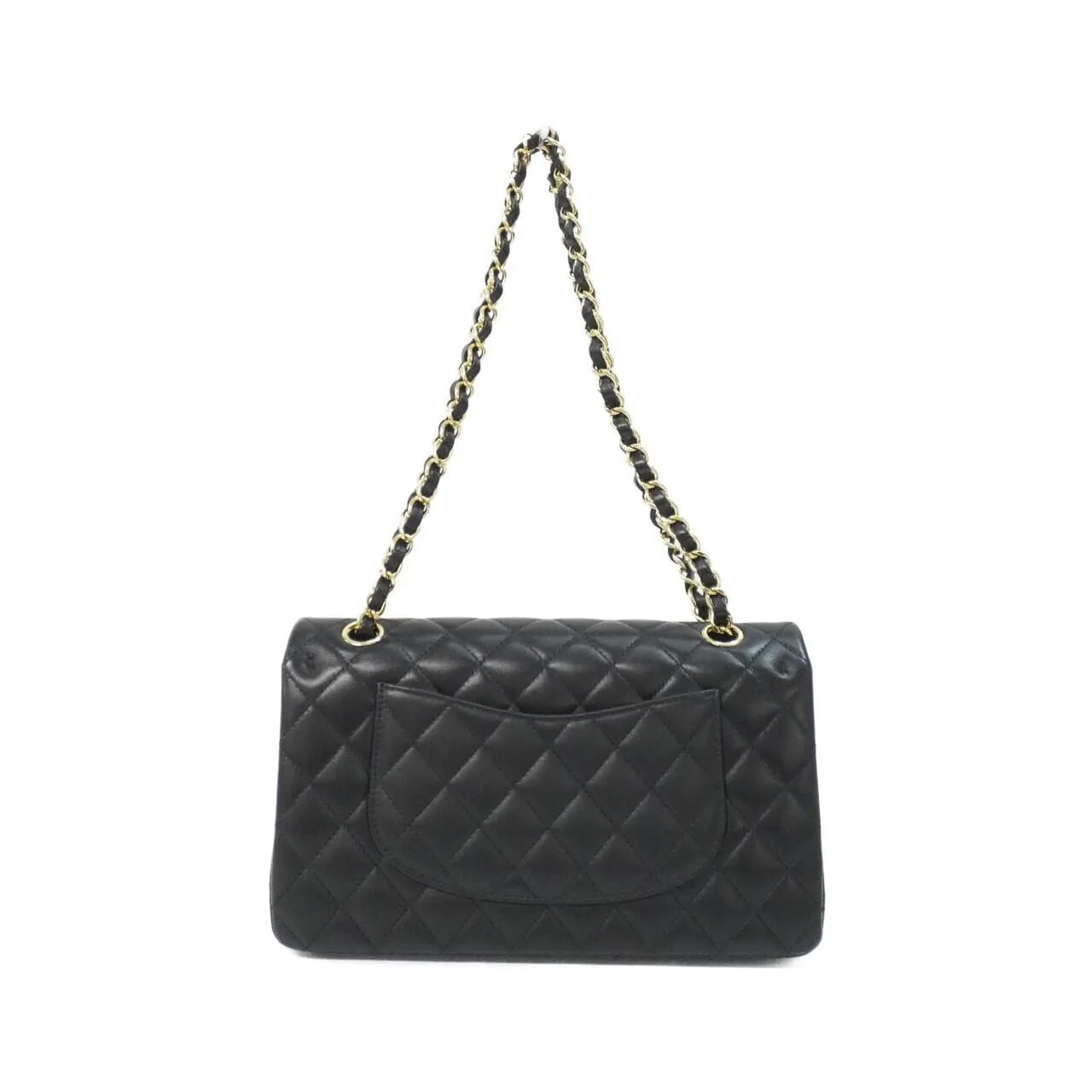 CHANEL Matelasse 1112 Shoulder Lambskin Black Lambskin Rank A - Thumbnail 2