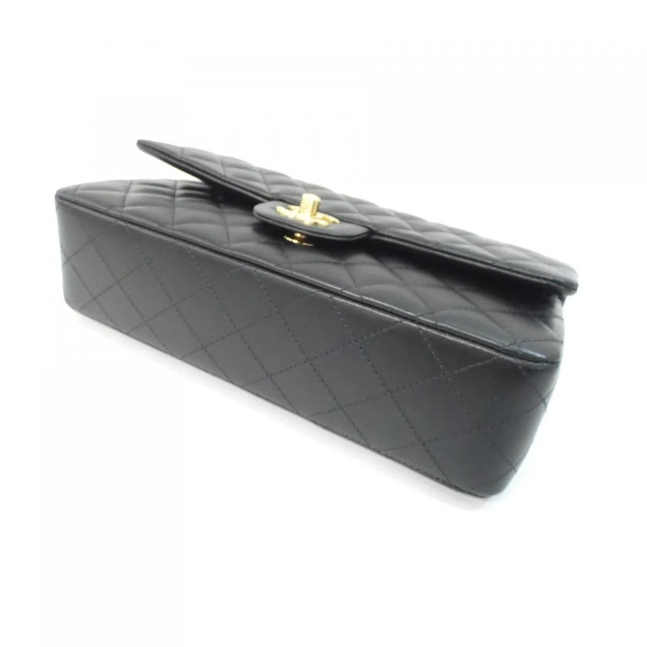 CHANEL Matelasse 1112 Shoulder Lambskin Black Lambskin Rank A - Thumbnail 3