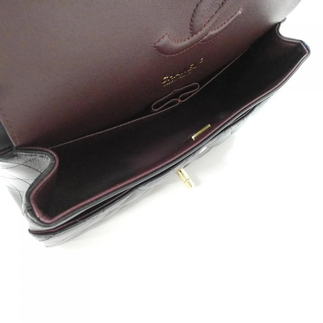 CHANEL Matelasse 1112 Shoulder Lambskin Black Lambskin Rank A - Thumbnail 6