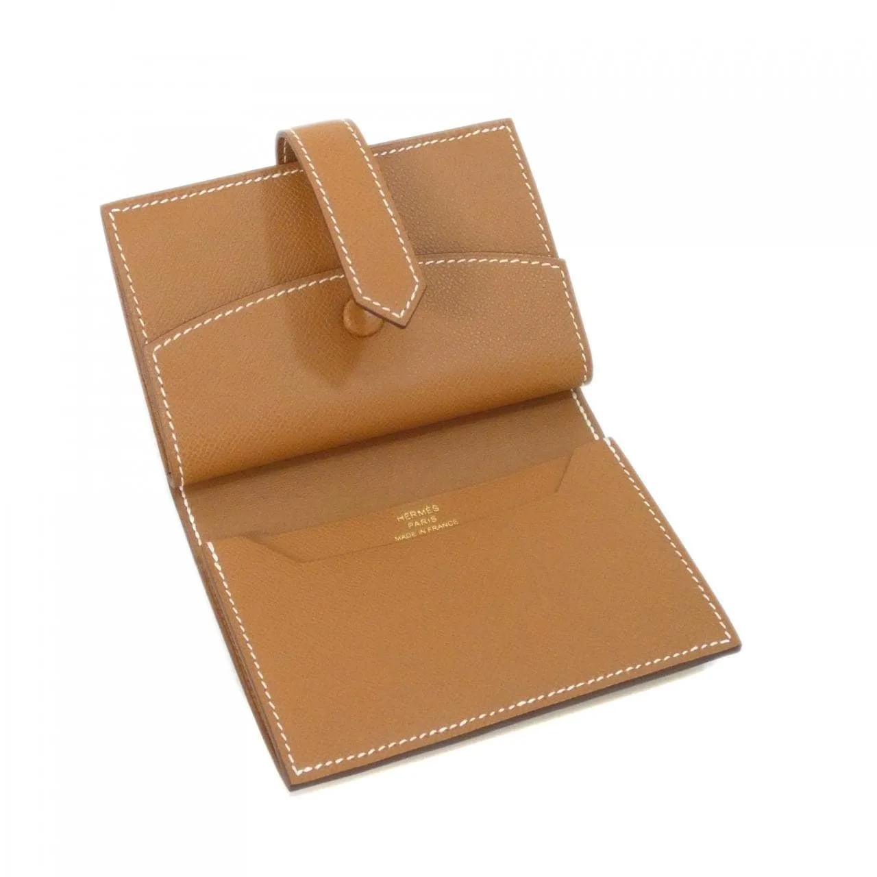 HERMES 084818CC Wallet Gold Rank A - Thumbnail 3