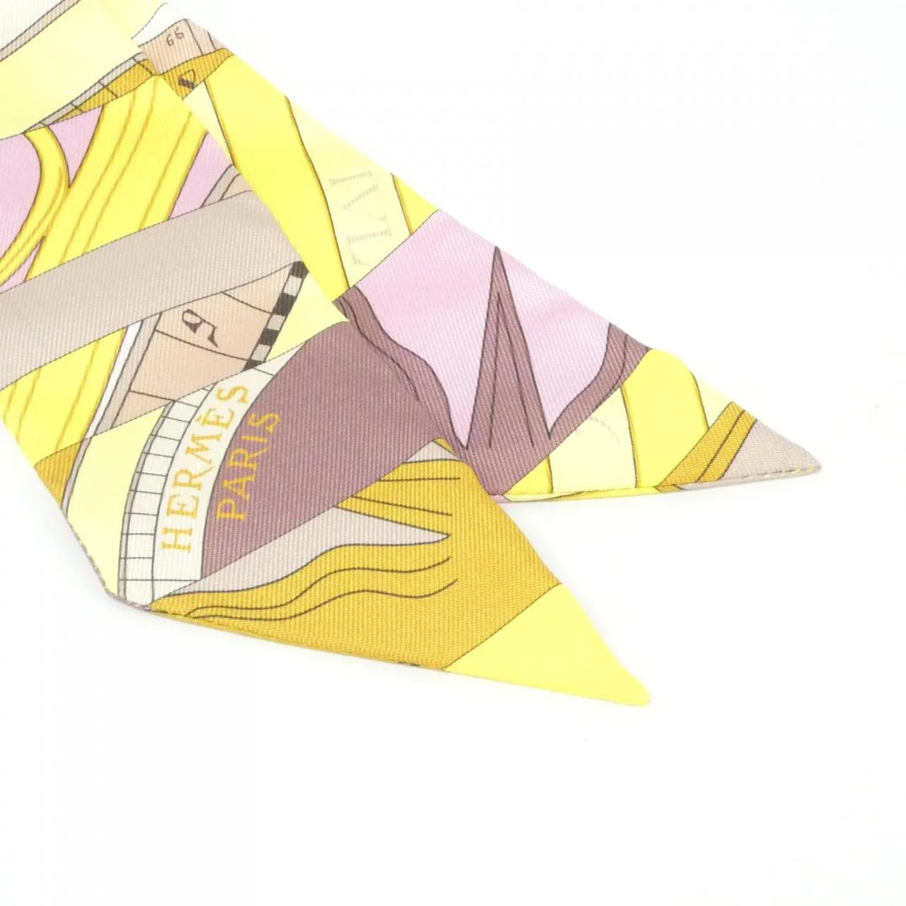 HERMES 062707S Scarf White Rank A - Thumbnail 2
