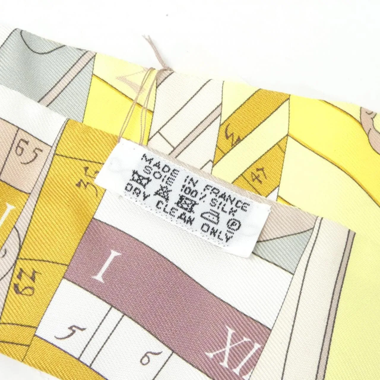 HERMES 062707S Scarf White Rank A - Thumbnail 3