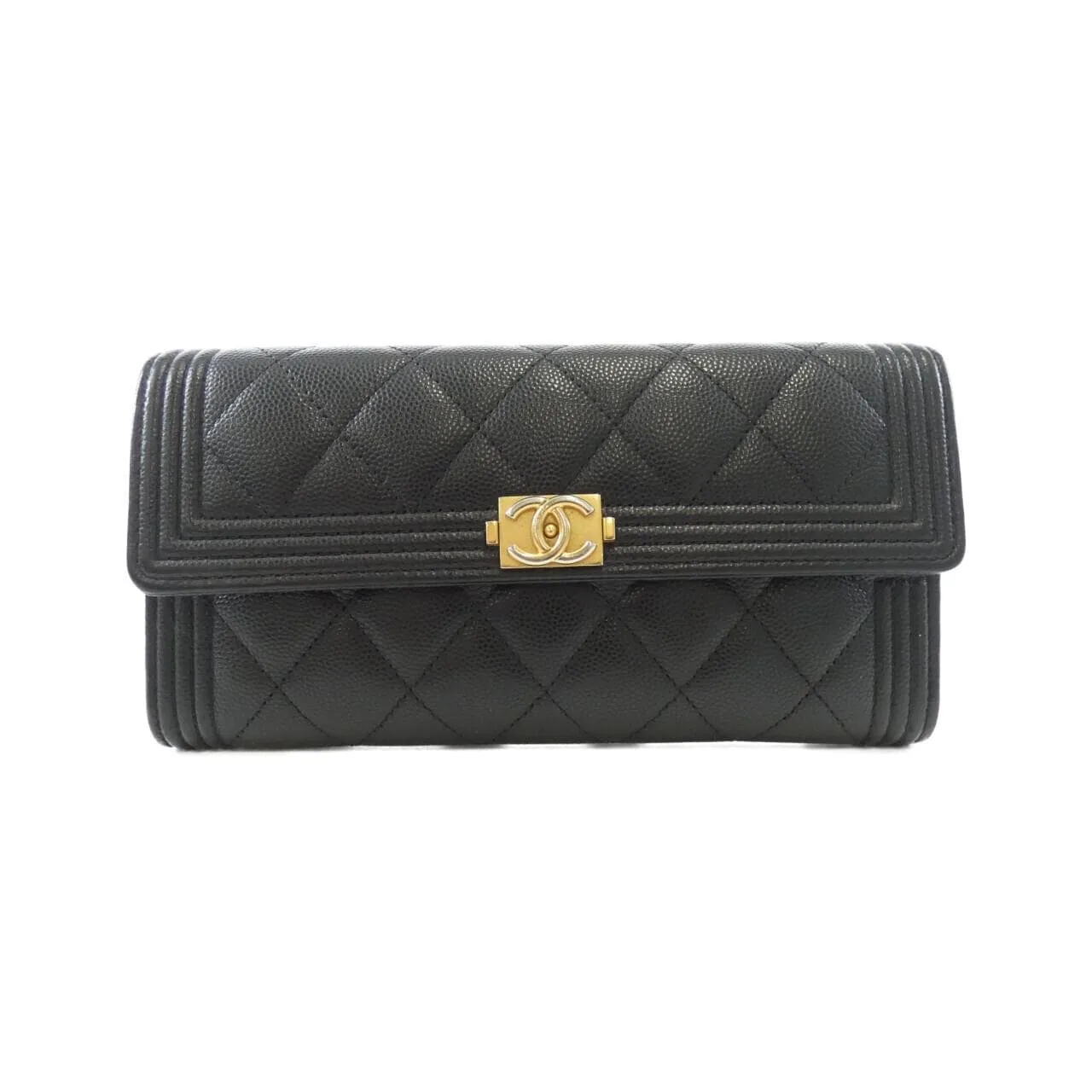 CHANEL Boy Chanel 80286 Wallet Grained Calfskin