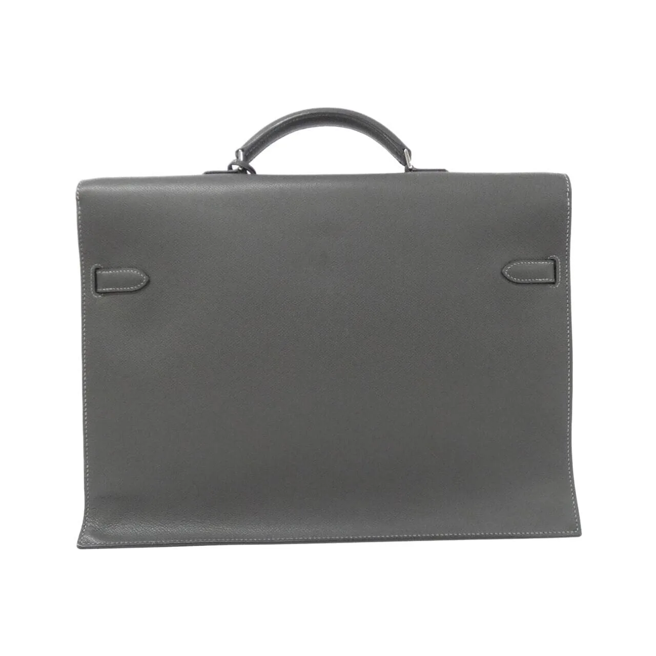 HERMES Kelly 043849CK Handbag Epsom Black Epsom Leather Rank B - Thumbnail 2