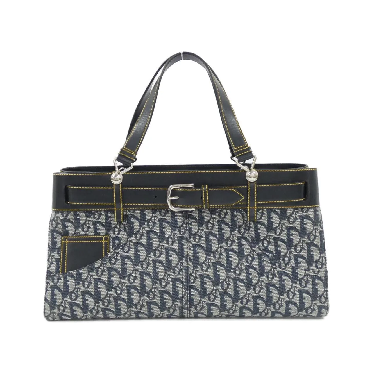 DIOR Handbag Canvas Blue