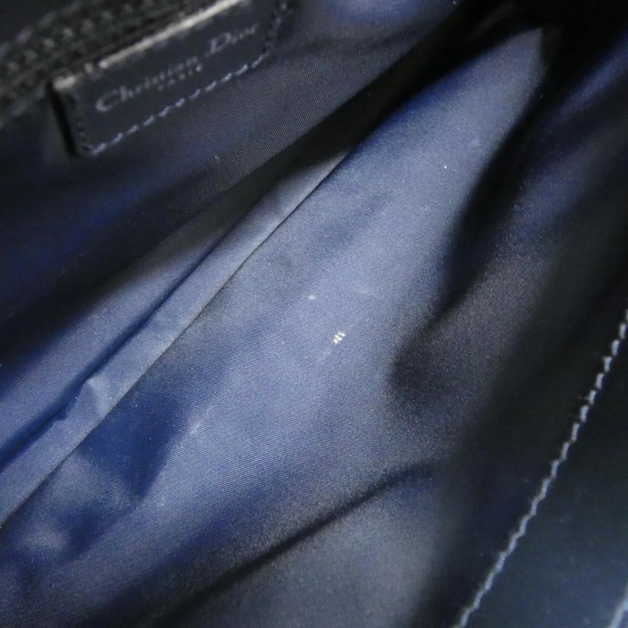 DIOR Handbag Canvas Blue Canvas Rank A - Thumbnail 10