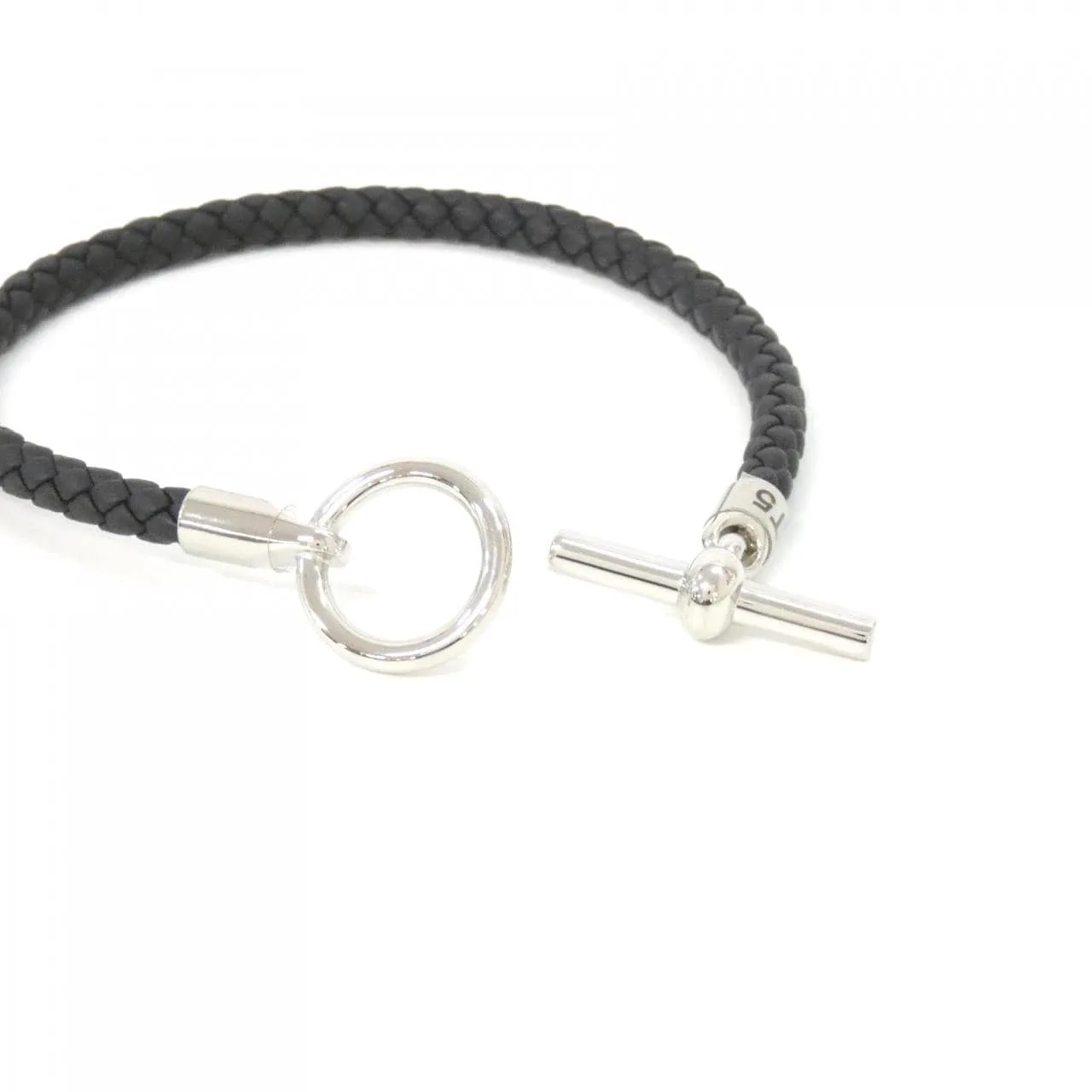 HERMES 077240FP Accessories Swift Black Swift Leather Rank A - Thumbnail 3
