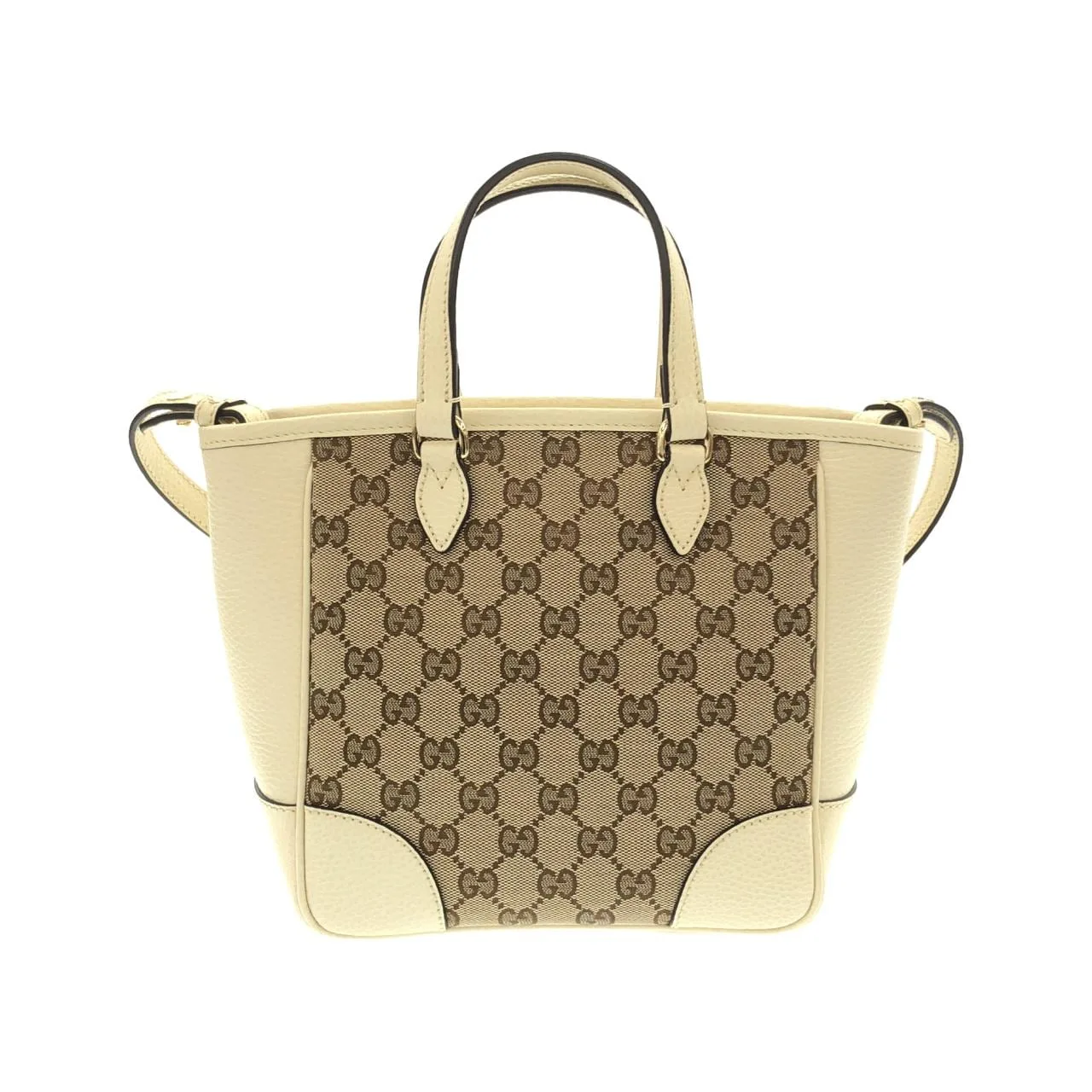 GUCCI GG Supreme 449241 KY9LG 手提包 帆布 黑色 帆布 中古品A - 縮圖 2