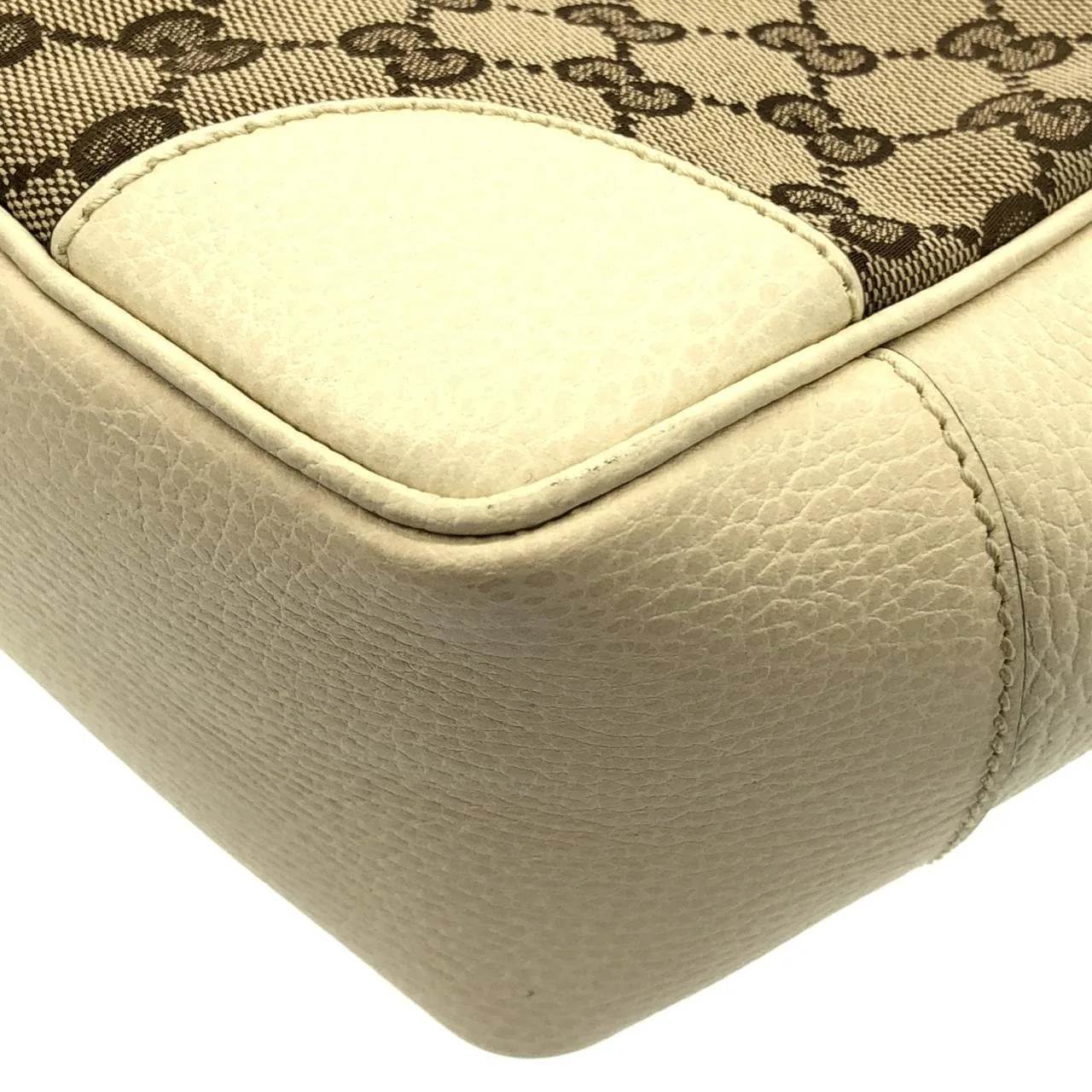 GUCCI GG Supreme 449241 KY9LG 手提包 帆布 黑色 帆布 中古品A - 縮圖 3