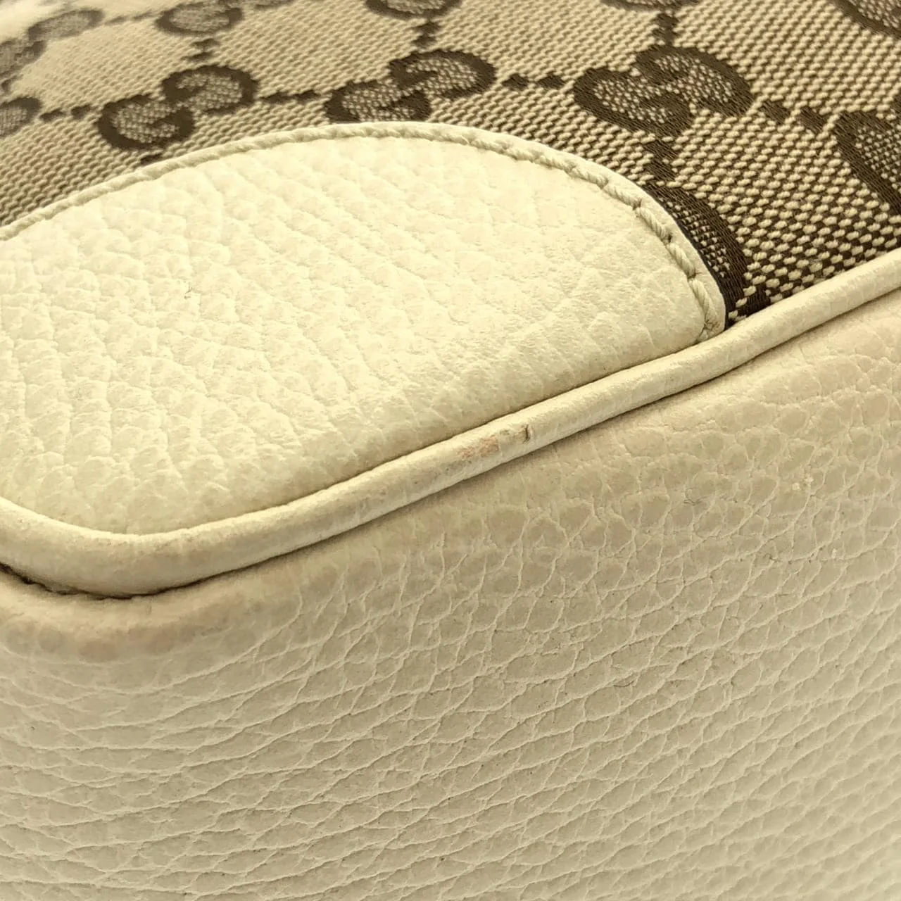 GUCCI GG Supreme 449241 KY9LG 手提包 帆布 黑色 帆布 中古品A - 縮圖 5