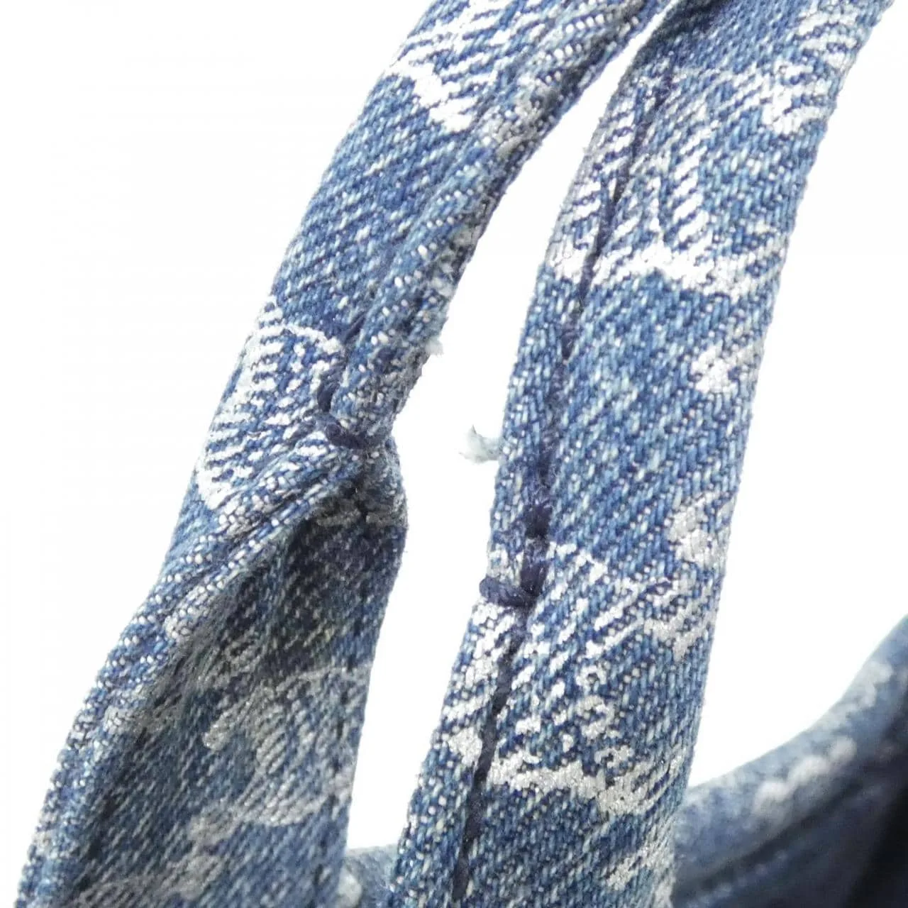 CELINE Cabas 199162FED Handbag Denim Navy Denim Rank A - Thumbnail 5