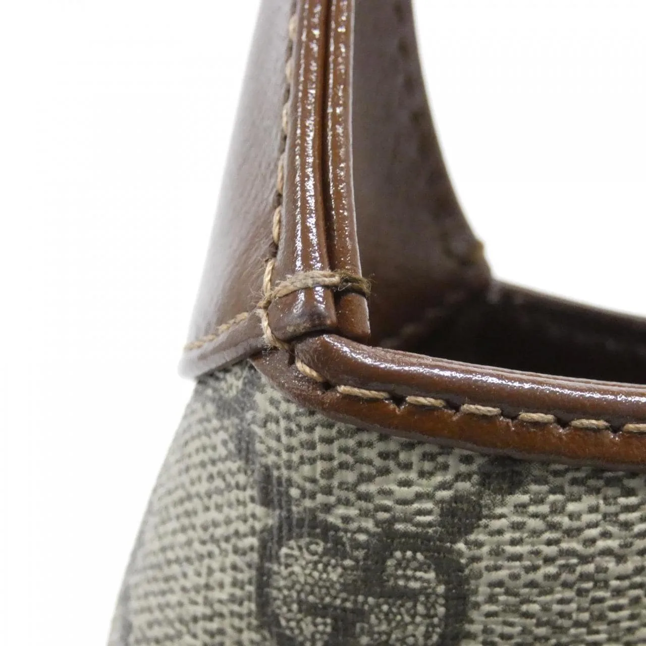 GUCCI Jackie 637092 HUHHG Handbag Canvas 黑色 帆布 中古品A - 縮圖 6