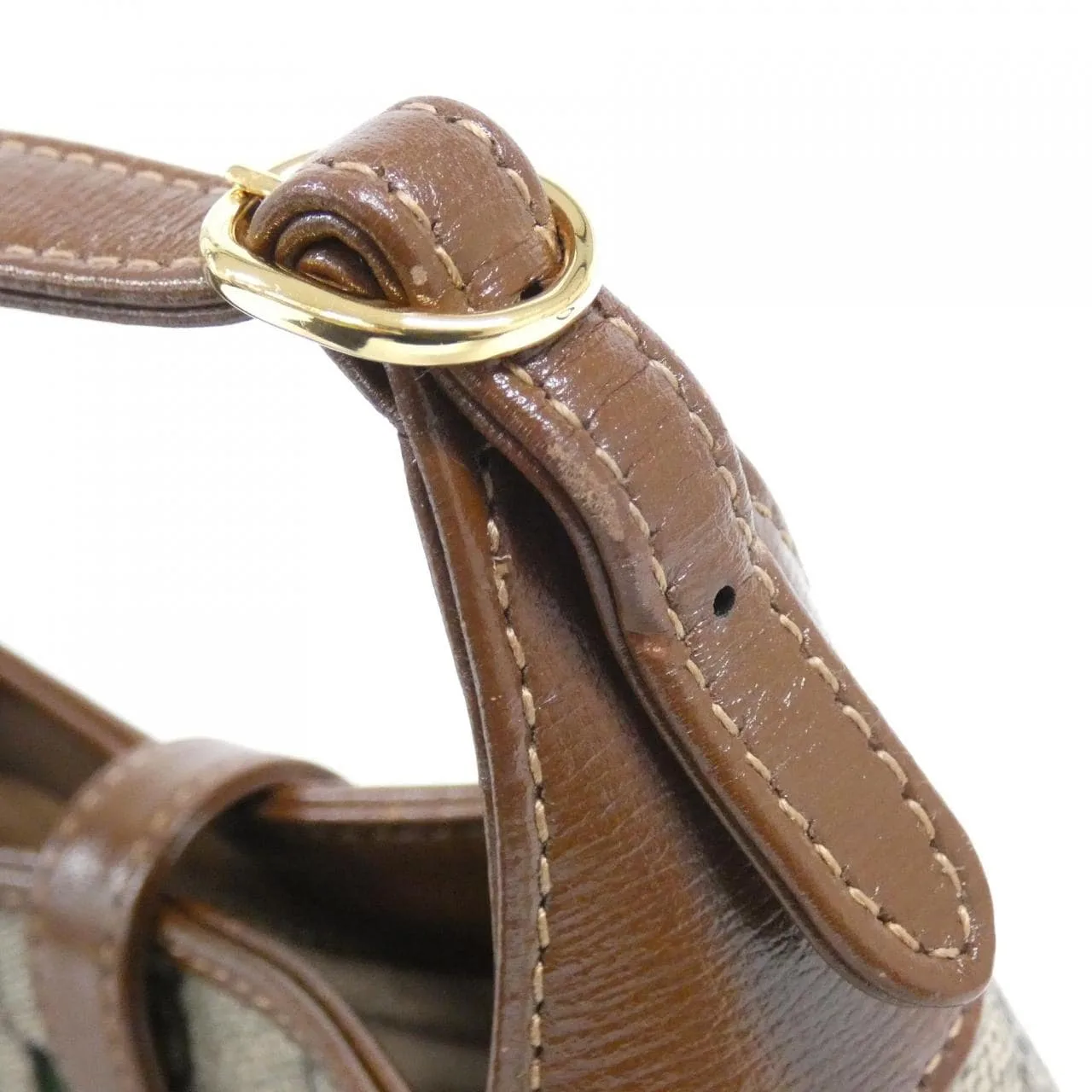 GUCCI Jackie 637092 HUHHG Handbag Canvas 黑色 帆布 中古品A - 縮圖 7