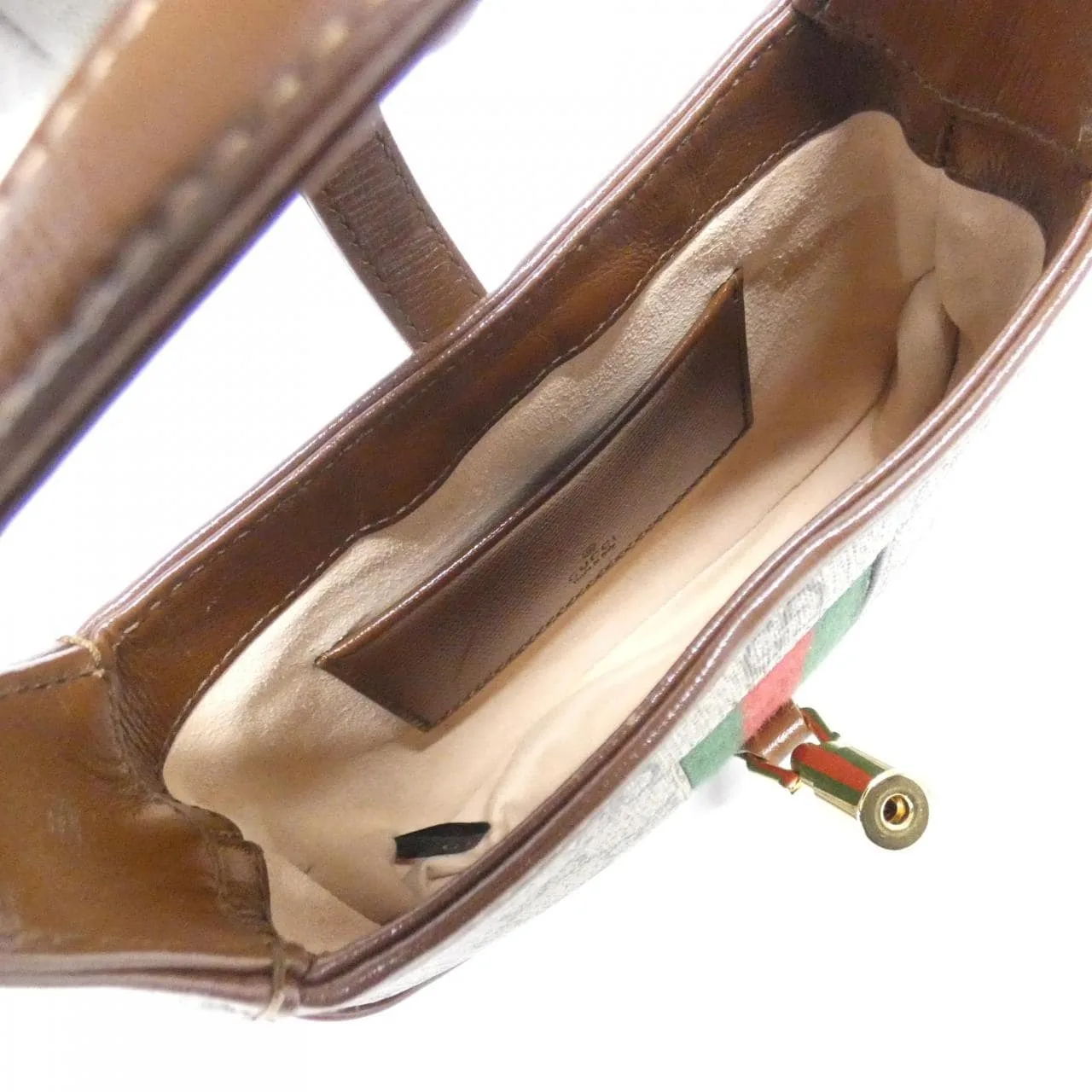 GUCCI Jackie 637092 HUHHG Handbag Canvas 黑色 帆布 中古品A - 縮圖 9