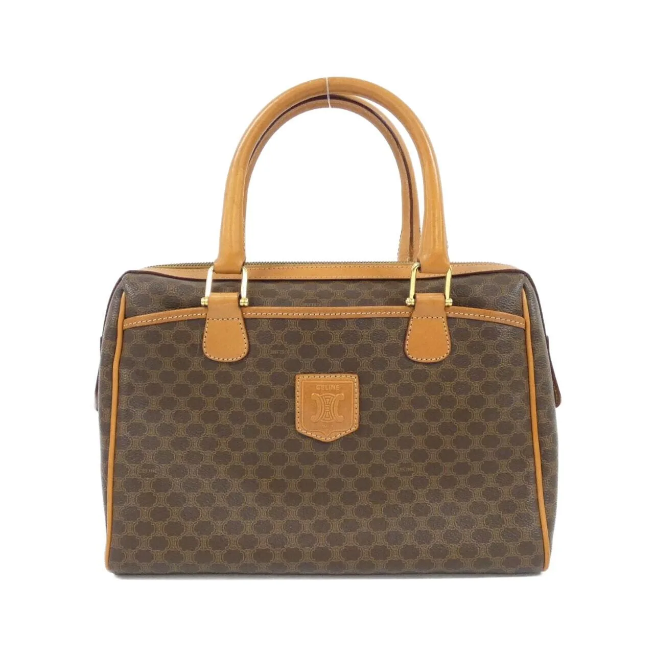 CELINE Boston Canvas Brown