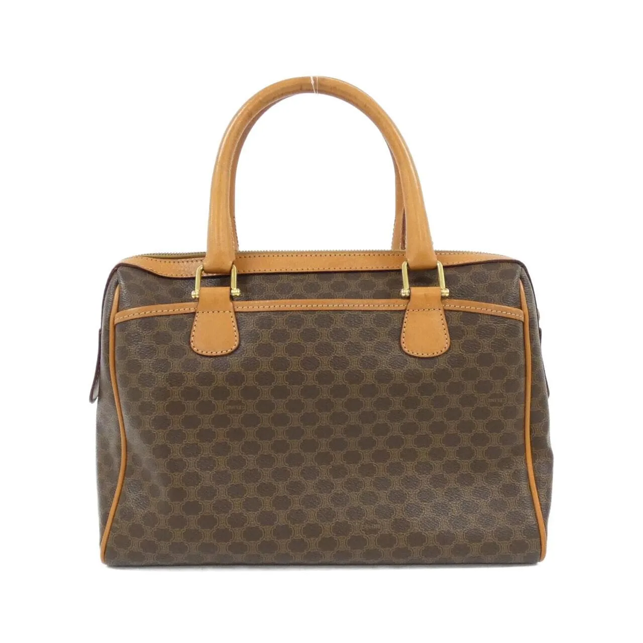 CELINE Boston Canvas Brown Canvas Rank B - Thumbnail 2
