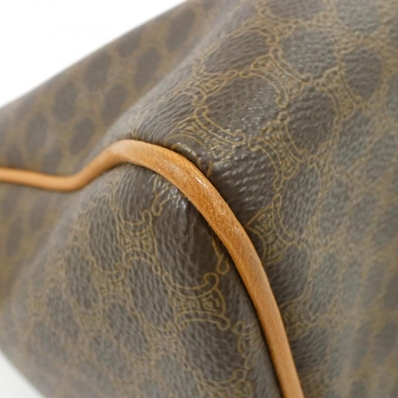 CELINE Boston Canvas Brown Canvas Rank B - Thumbnail 3