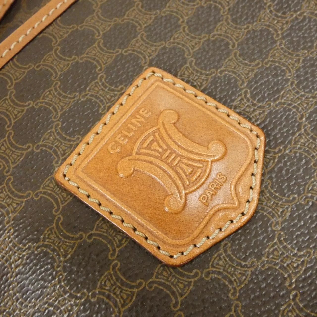 CELINE Boston Canvas Brown Canvas Rank B - Thumbnail 5
