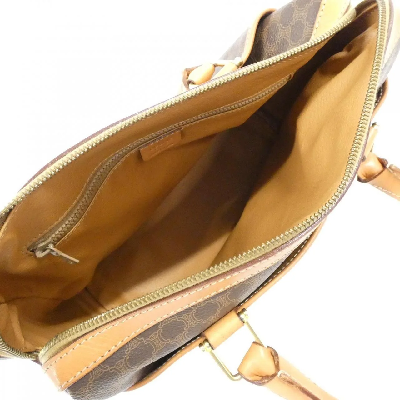 CELINE Boston Canvas Brown Canvas Rank B - Thumbnail 9