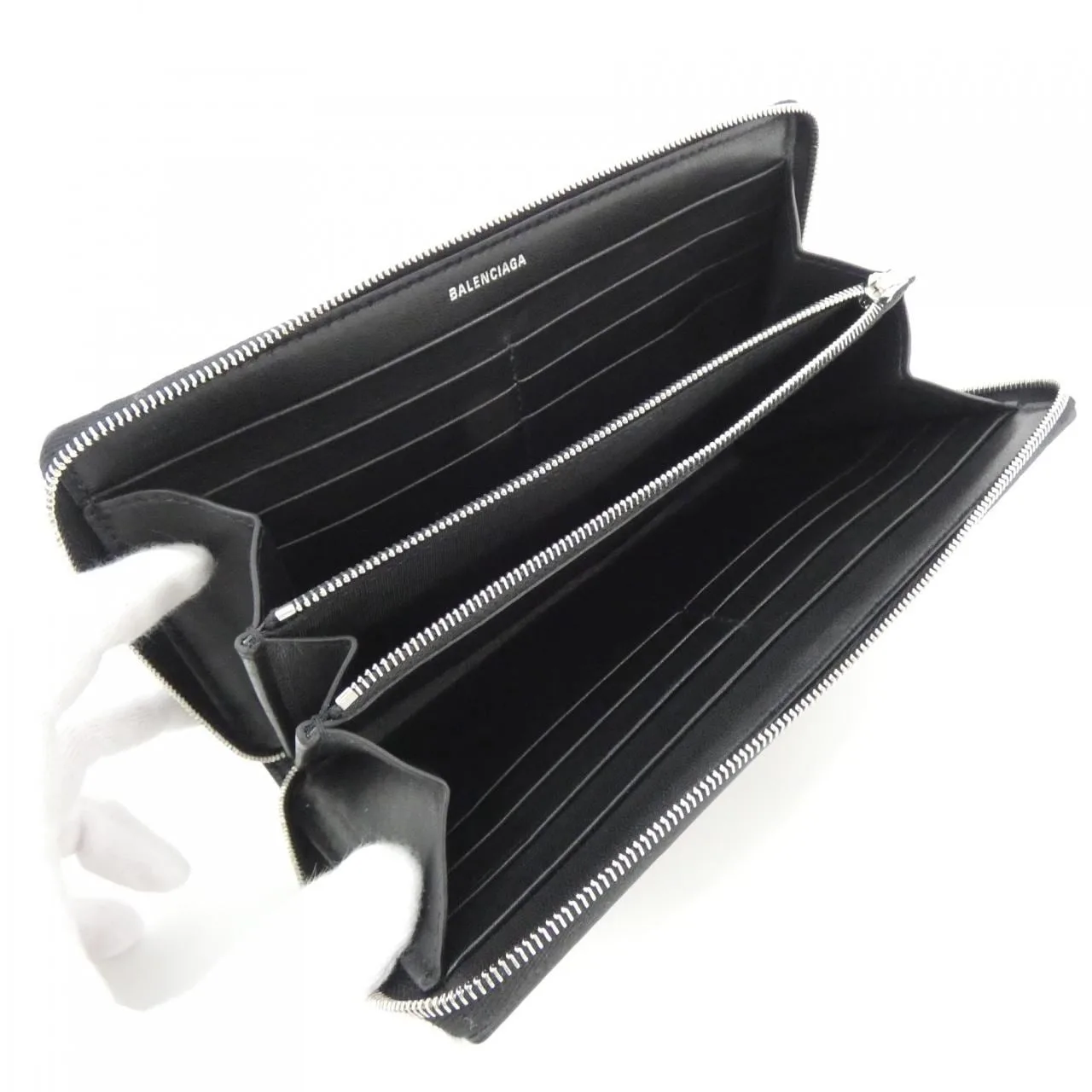BALENCIAGA 717787 210JS Wallet Black Rank A - Thumbnail 8