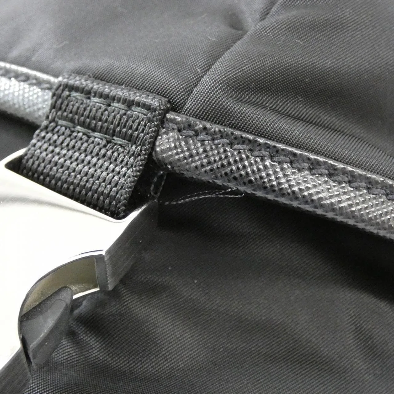 PRADA 2VH994 Shoulder 黑色 中古品A - 縮圖 5