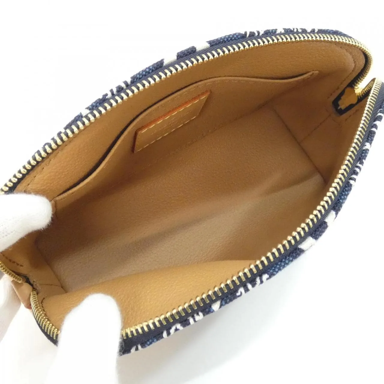 LOUIS VUITTON Pochette M80307 Pouch Canvas Blue Canvas Rank A - Thumbnail 5