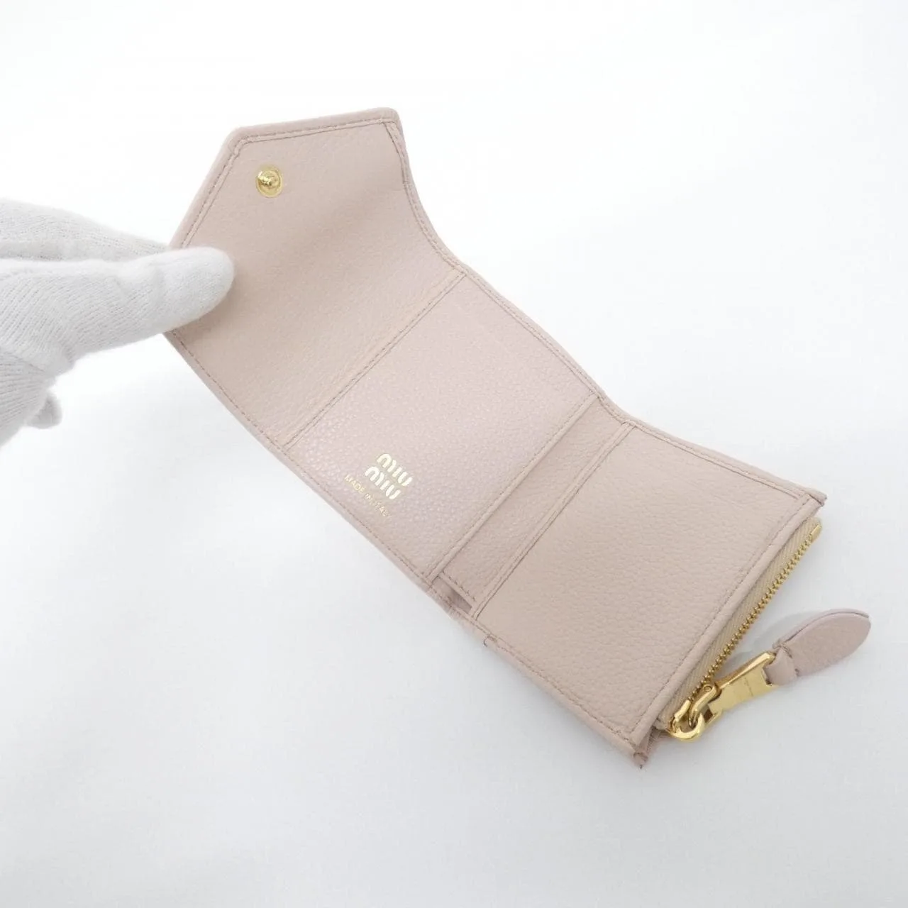 MIU MIU 5MH051 Wallet Black Rank A - Thumbnail 7