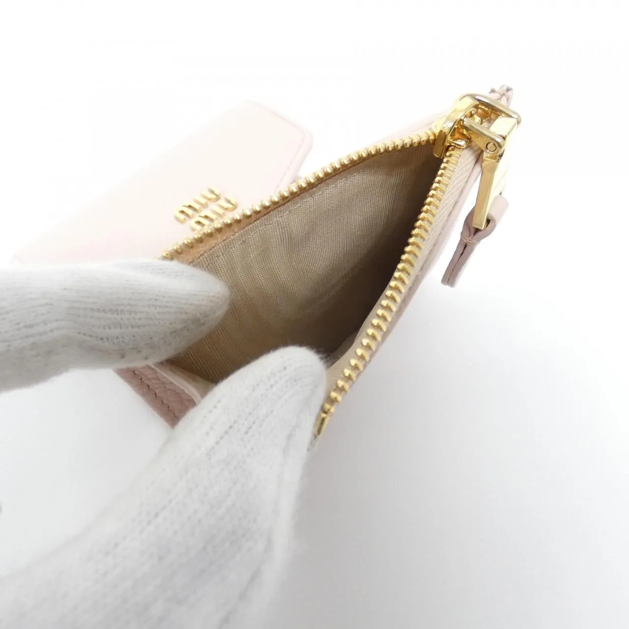 MIU MIU 5MH051 Wallet Black Rank A - Thumbnail 8