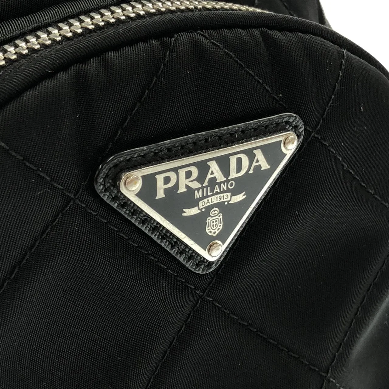 PRADA 1BZ066 背包 黑色 中古品A - 縮圖 5