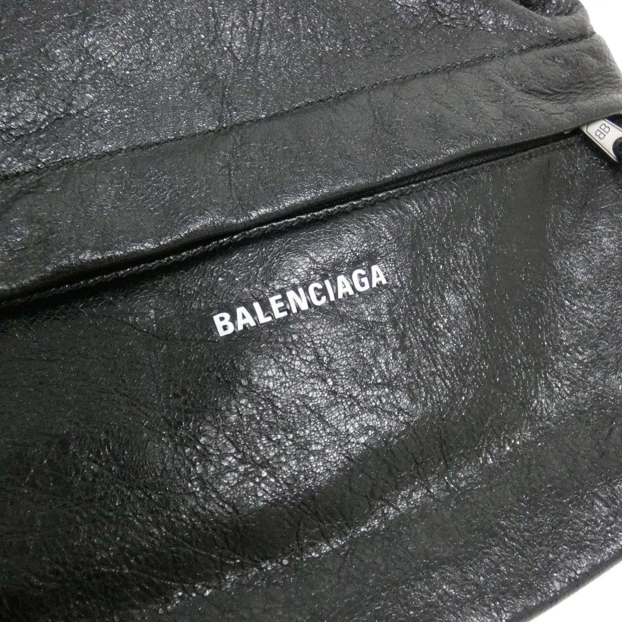 BALENCIAGA 503221 1VG07 Backpack Lambskin Black Lambskin Rank A - Thumbnail 6
