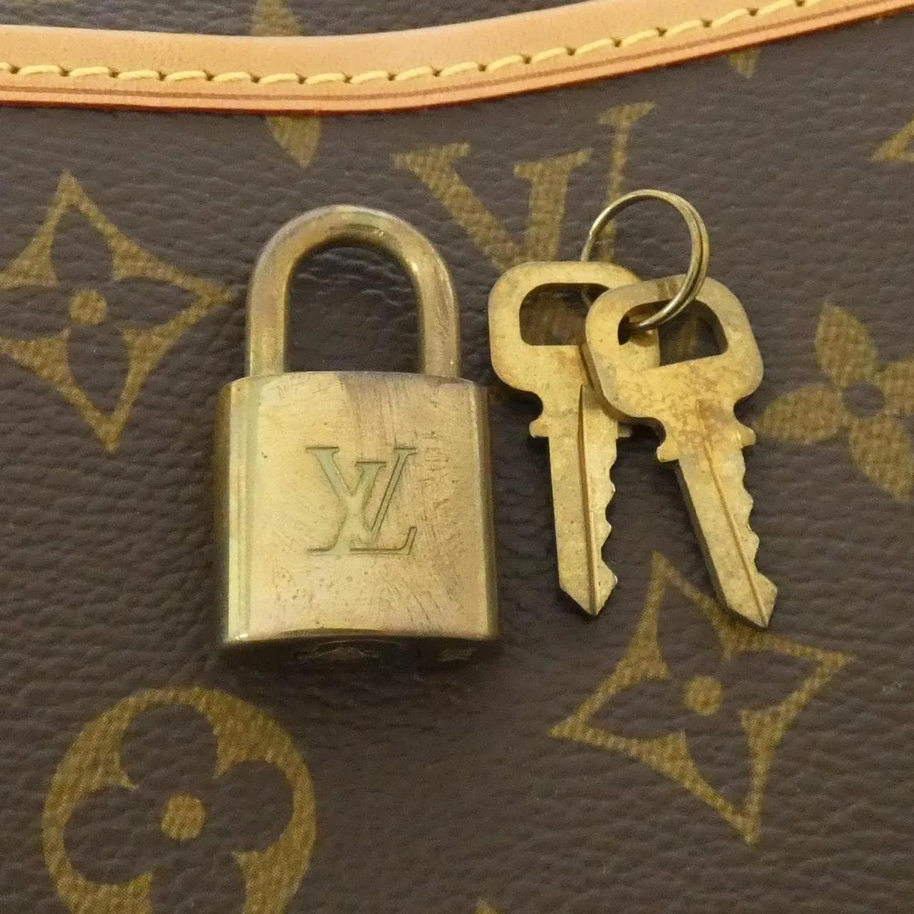 LOUIS VUITTON M42228 Handbag Monogram 黑色 Monogram 中古品A - 縮圖 5