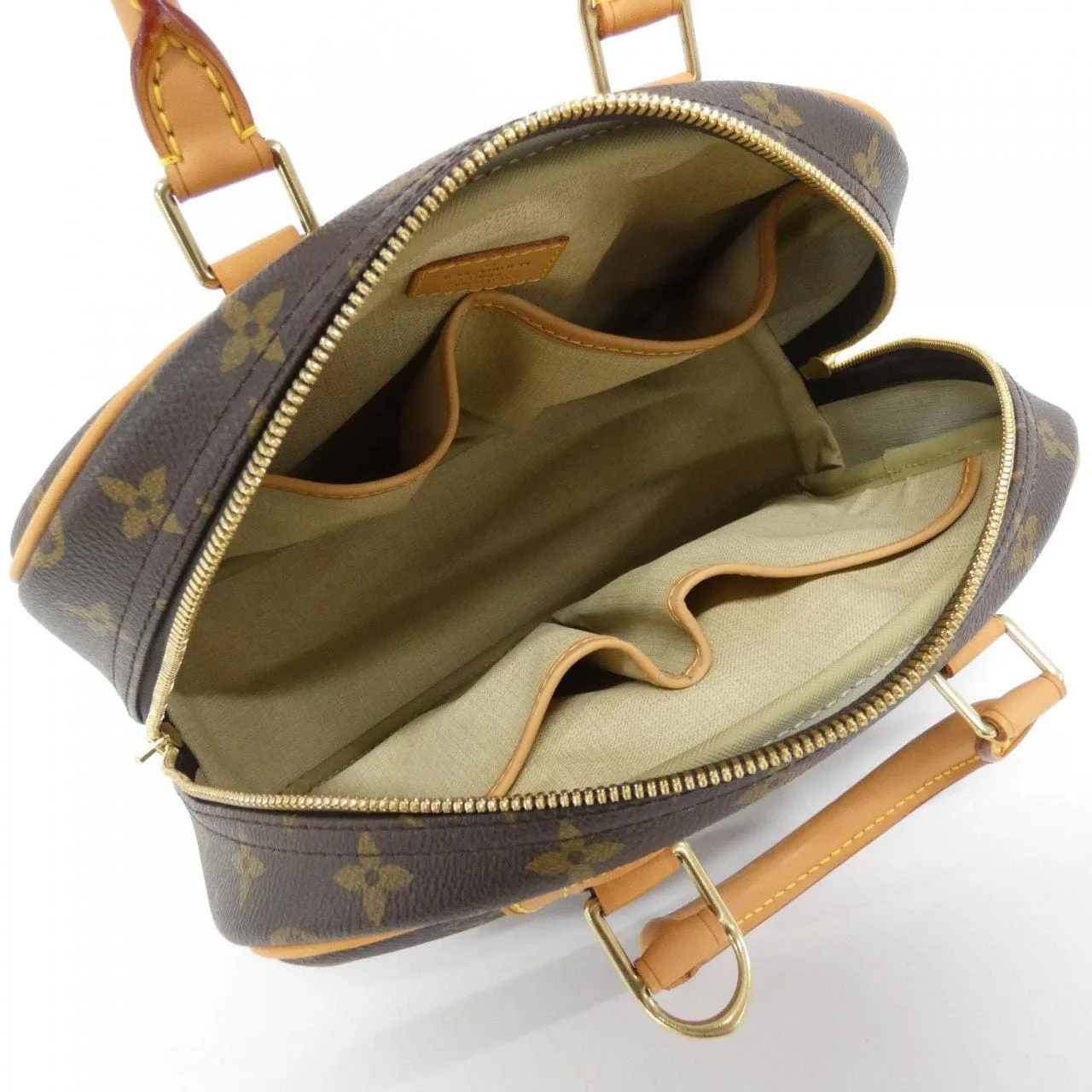 LOUIS VUITTON M42228 Handbag Monogram 黑色 Monogram 中古品A - 縮圖 7