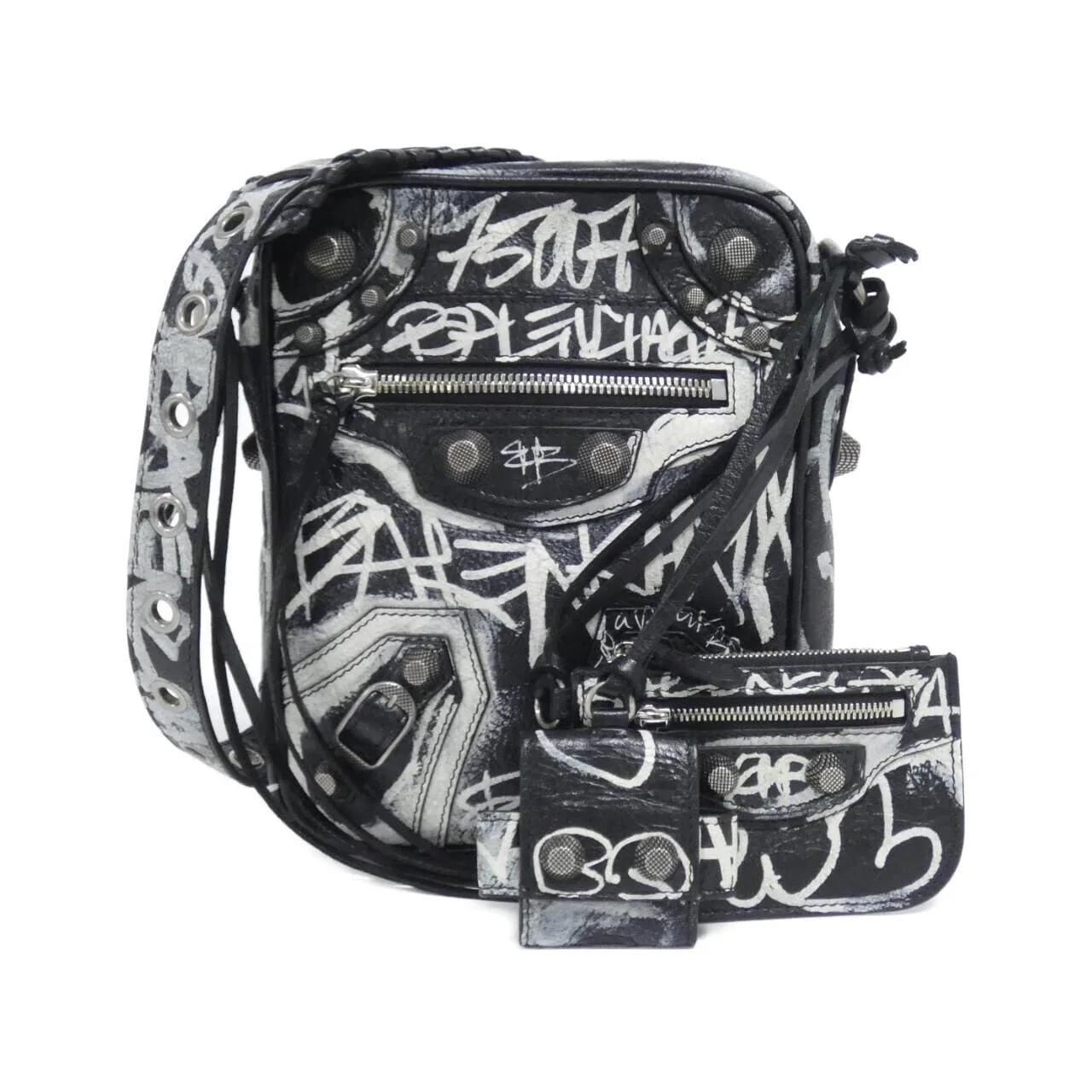 BALENCIAGA 719065 Shoulder Lambskin Black