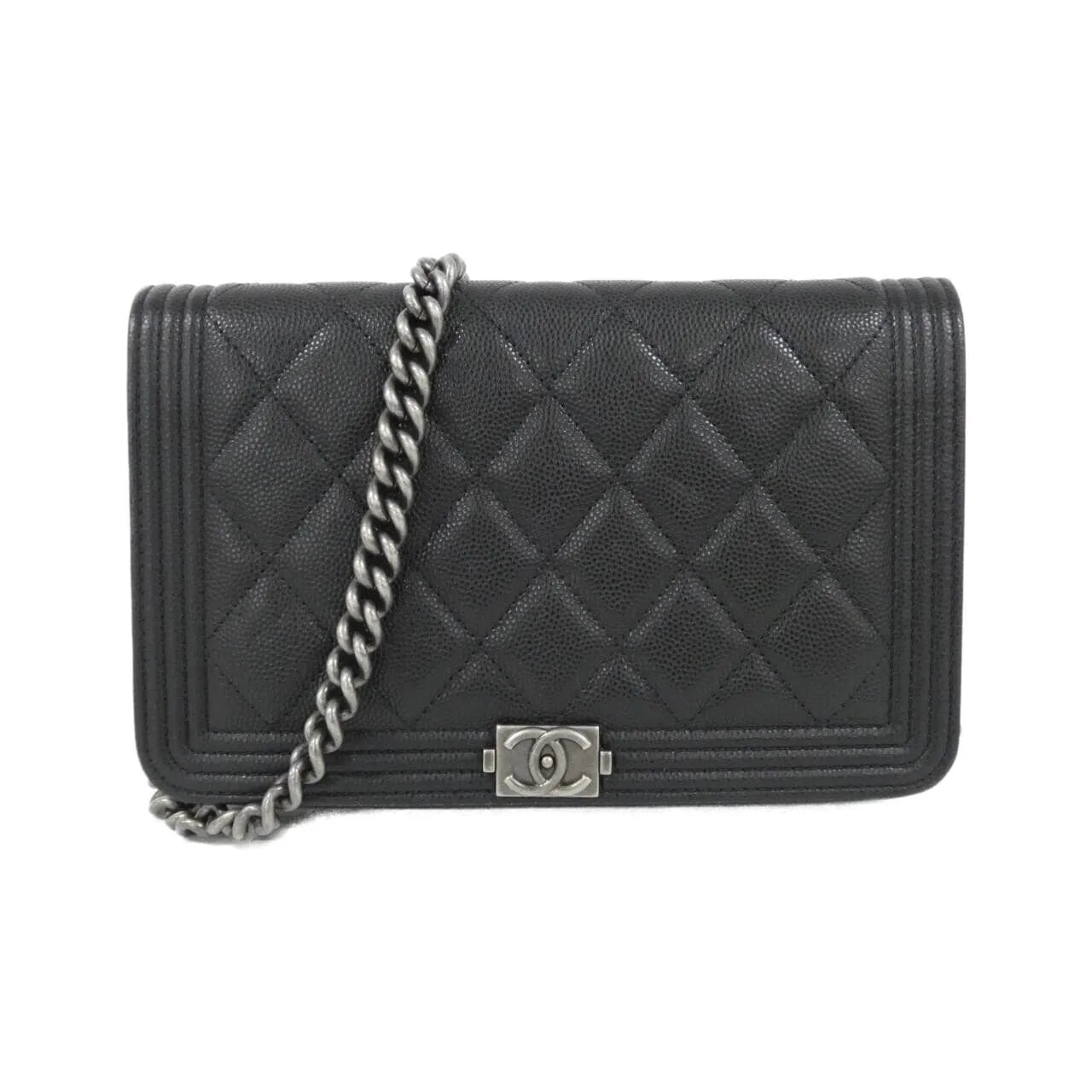 CHANEL Boy Chanel AP1117 Wallet Grained Calfskin